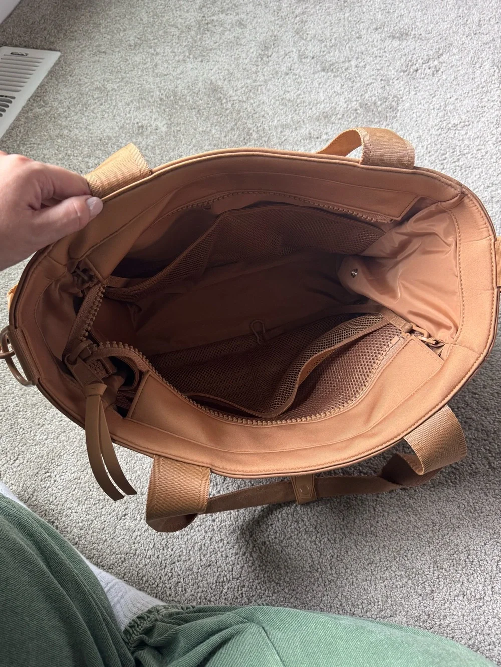Dagne Dover Wade Neoprene Diaper Tote in Camel